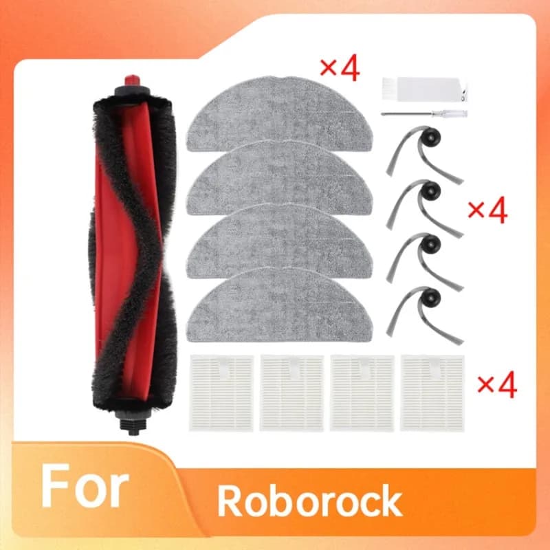 AC93-Accessori per robot aspirapolvere Roborock Q7 M5: spazzola principale, spazzola laterale, filtro, panno, sacchetto per la polvere