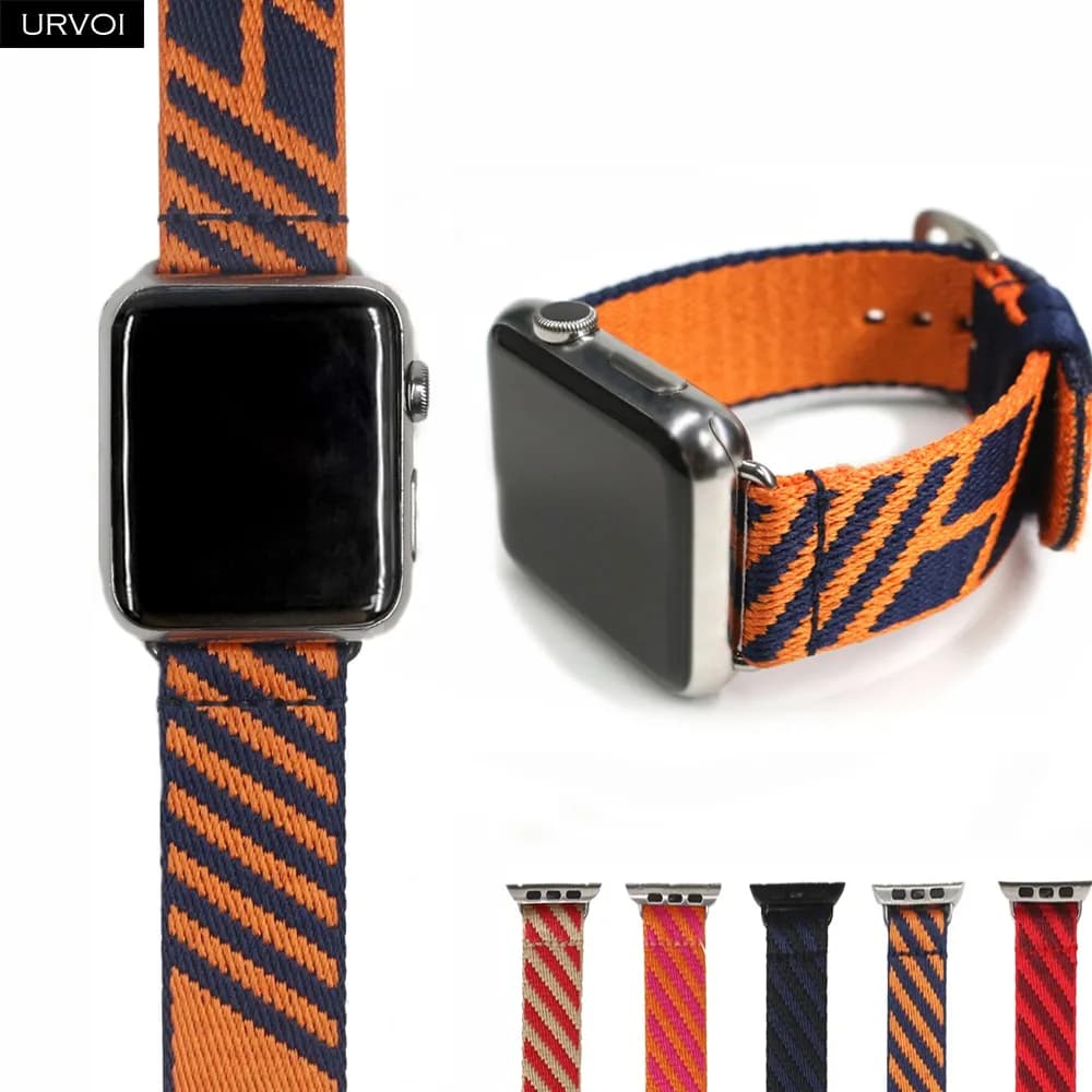 Cinturino URVOI per Apple Watch serie 11 10 9 8 7 SE cinturino in nylon intrecciato ultra tessile per iWatch Jumping Single tour sport swimproof