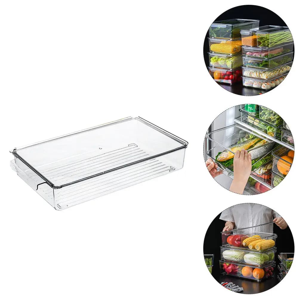 Contenitore Ermetico per Alimenti Senza BPA, Antigoccia, per Frigorifero, per Frutta, Verdura, Carne, Frutti di Mare, Pasta, Pane, Cibi Secchi