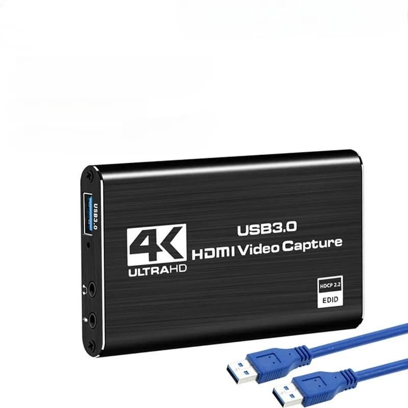 Scheda di acquisizione video HDMI 4K 1080p Scatola di registrazione per fotocamera HDTV Compatibile con USB 3.0 Registratore per streaming live