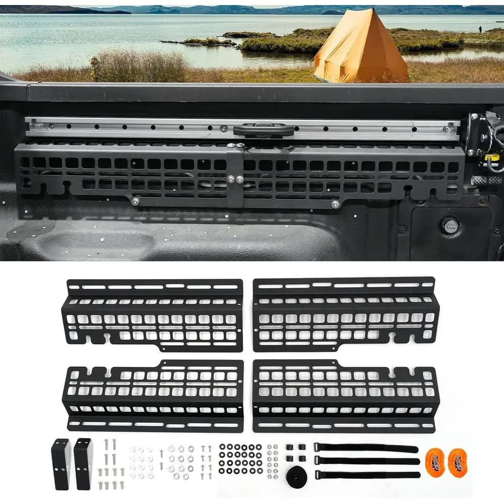 Side bed spring panel compatible with truck bed panel Maverick 2022-2025, rear storage organizer, load rack, spare parts for