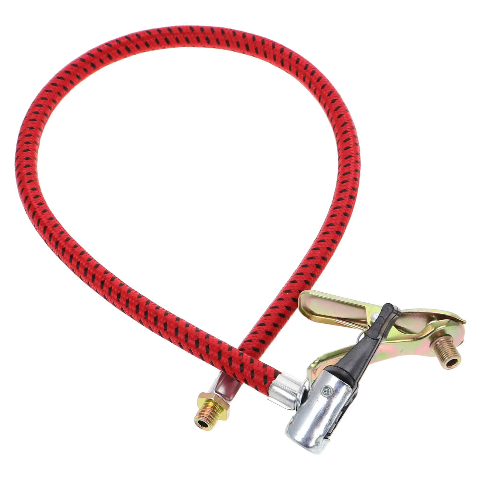 Tubo Flessibile Universale Rosso per Pompa Bici, Gonfiatore Pneumatici per Bicicletta, Moto, Scooter, Auto, Accessori Compressore d'Aria Veloce