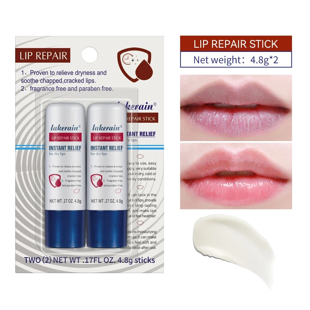 2 pcs Lip Repair Stick Moisturizing lip balm Packing for dry lips depopulated Lifting lip care Lip lip care Lip care