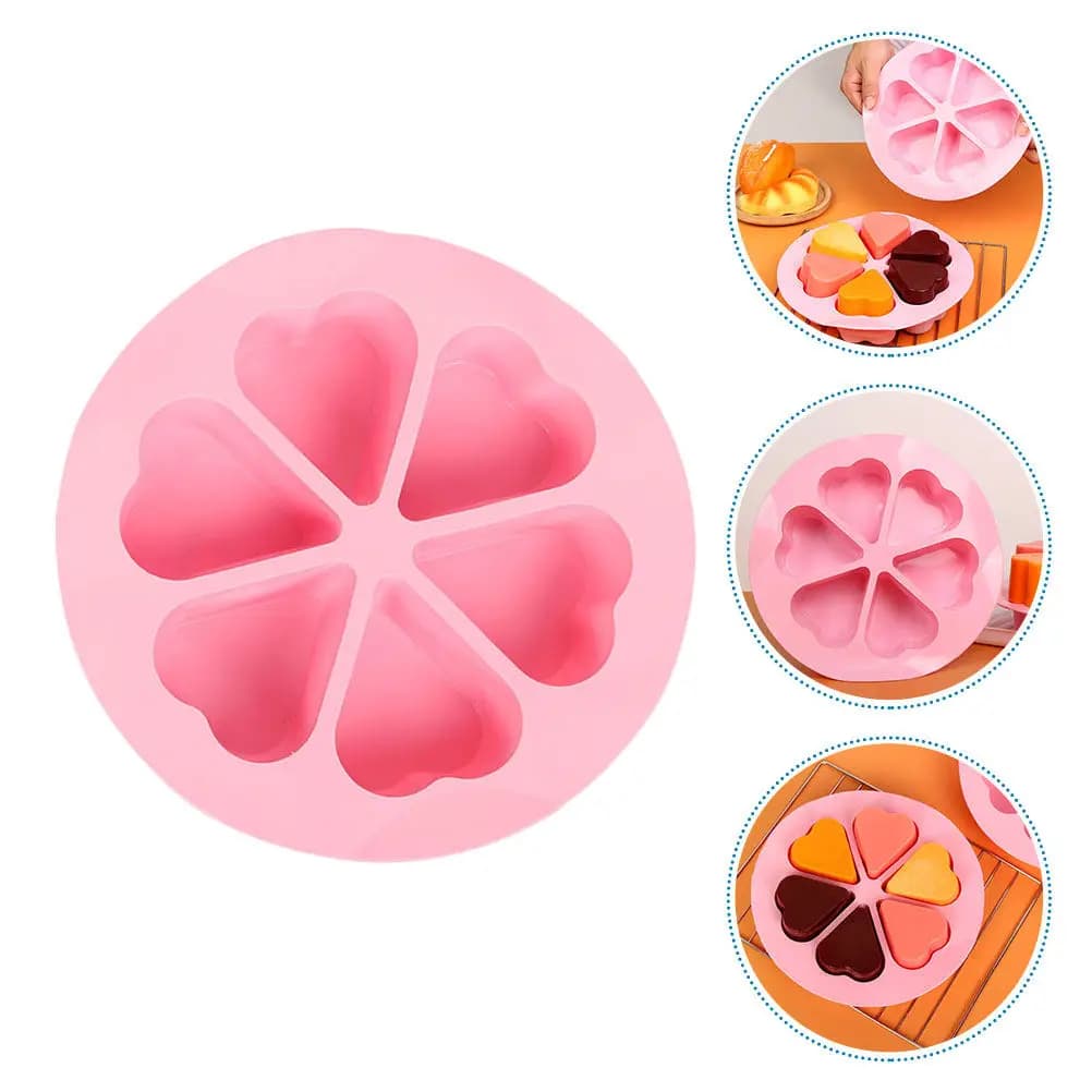 Set di Stampi in Silicone Alimentare Premium per Cioccolato, Caramelle, Fondente, Torte, Dessert Fai-da-Te, Stampi a Forma di Cuore, Uovo, Biscotto, Vassoio per Cubetti di Ghiaccio