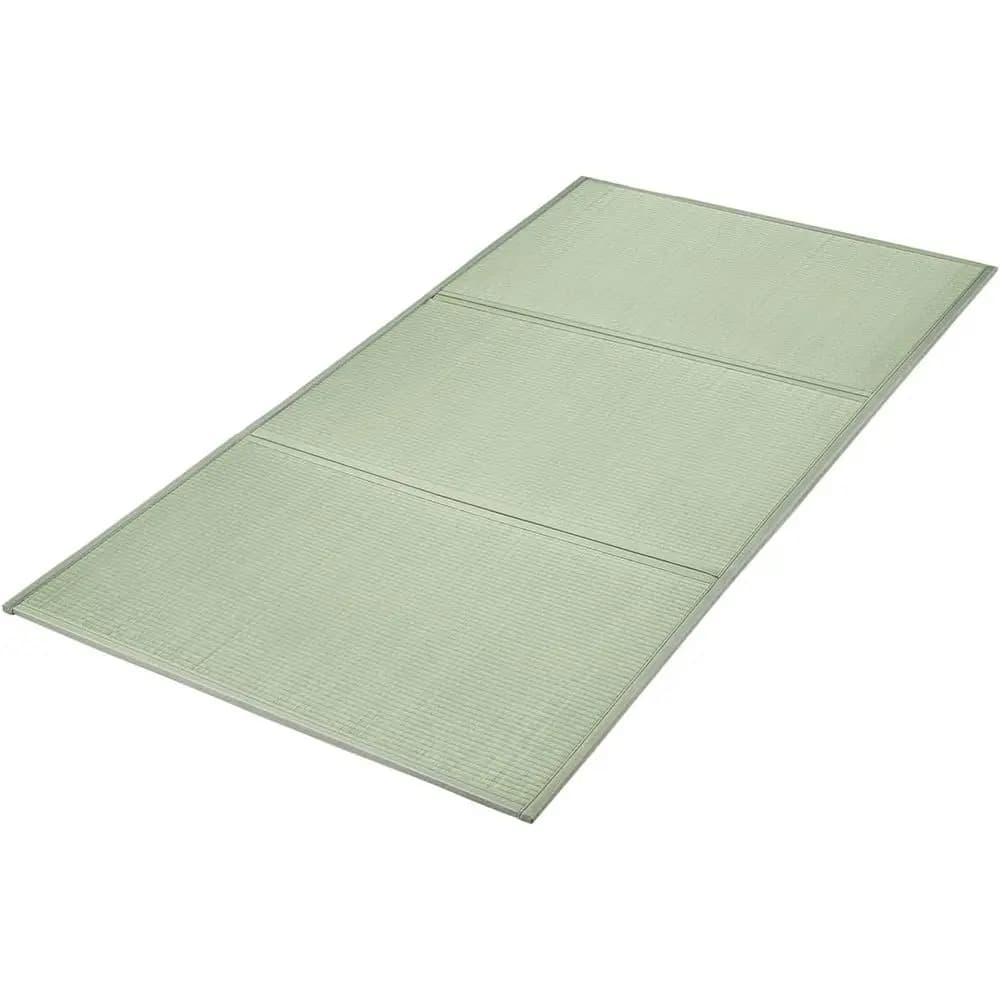 Carpet Natural Tatami Twin XL, 39''' x 80'', 100% Hedge Grass, Anti-slip Base, Ideal for Meditation and Yoga
