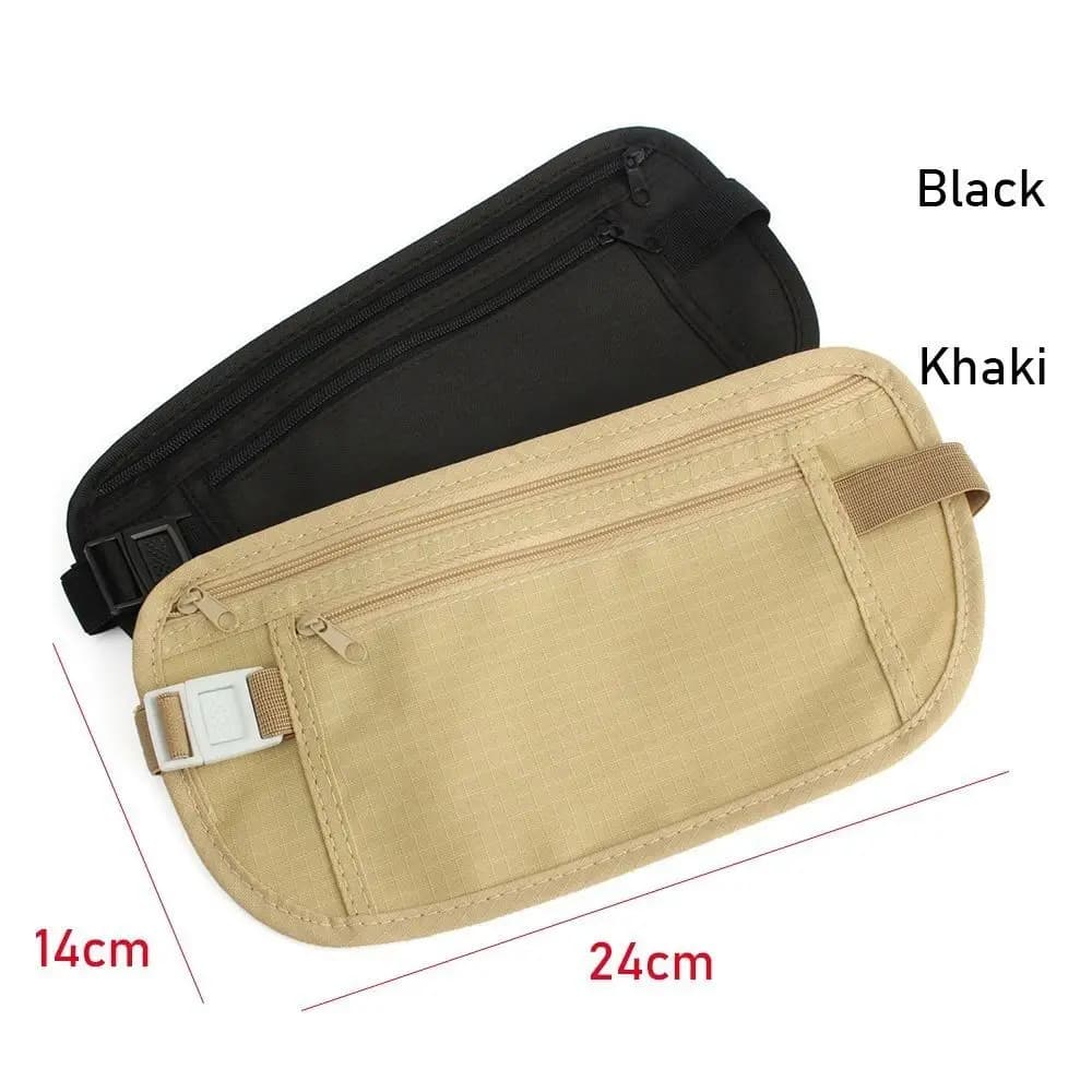 Outdoor accessory Waist Belt Cardbag Hidden Wallet Cloth Running Bag Useful Travel Pouch Chest Packs Passport Money Bags