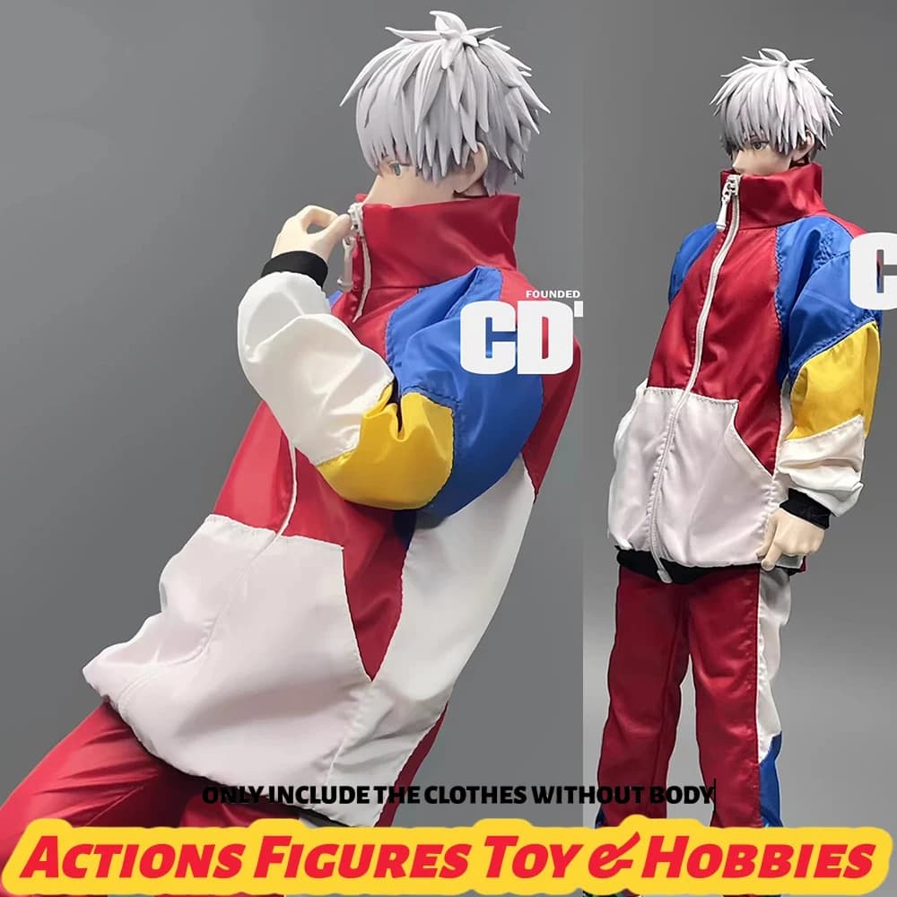 Disponibile: Set di Abbigliamento Sportivo Colorato per Soldato Maschio in Scala 1/6, Giacca con Grandi Tasche e Pantaloni Larghi per Action Figure da 12 Pollici