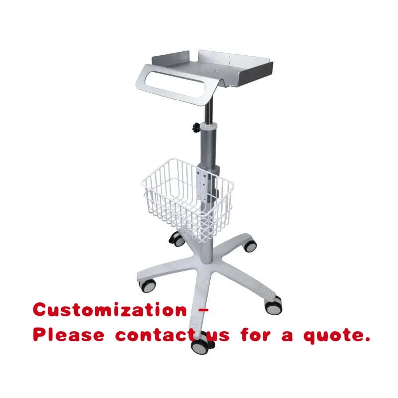 custom.Hospital Patient Monitor and EGC Rolling Stand Trolley
