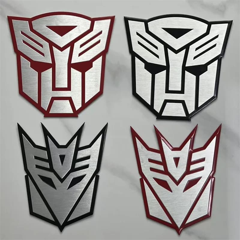 Nuovi adesivi per auto 3D per trasformatore Distintivo Decepticon Emblema Coda Decal Cool Autobots Logo Car Styling Accessori per auto moto