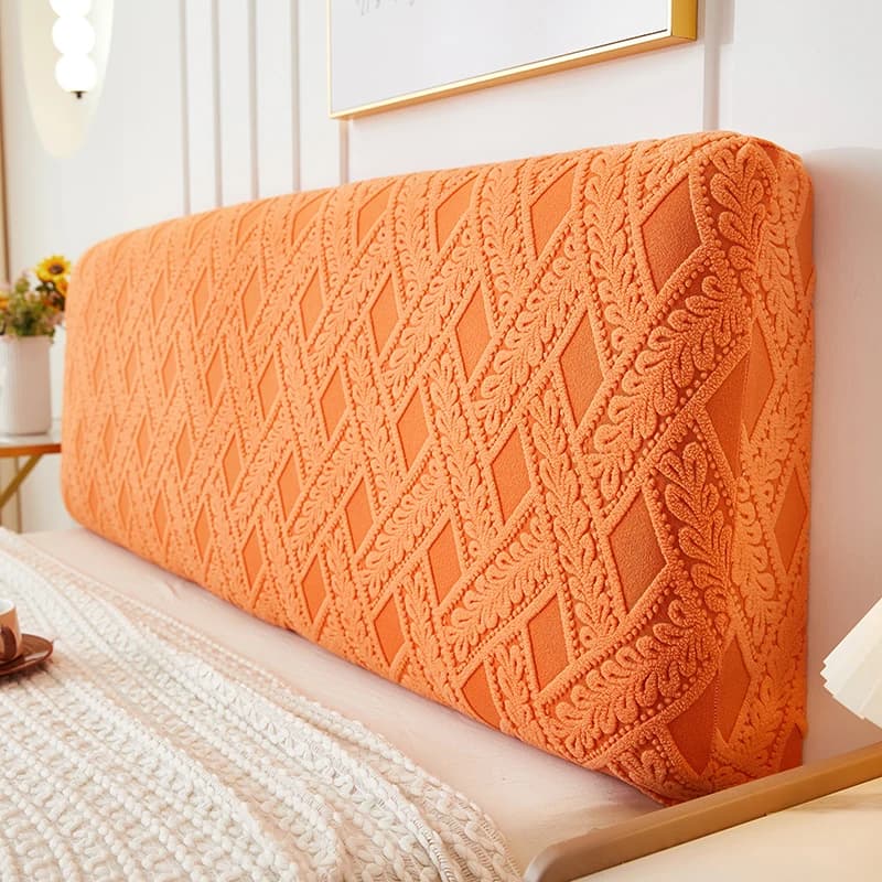Copritestata letto in jacquard stereo effetto rattan, completamente avvolgente, antipolvere