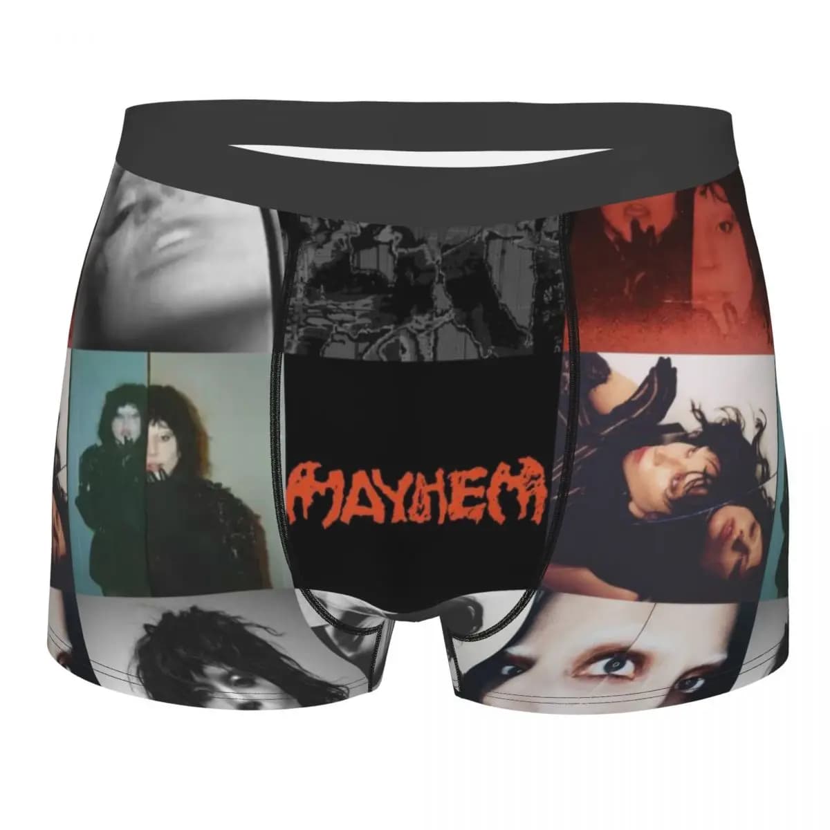 Intimo personalizzato Lady Gaga Mayhem Music Singer, boxer elasticizzati da uomo