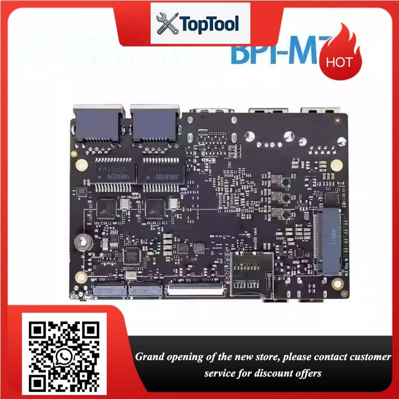 BPI-M7 RK3588 PI-co ITX Development Board ArmSom Sige7 GPU 5 Channel 4K UI,Two 2.5G Ethernet Support WiFi 6