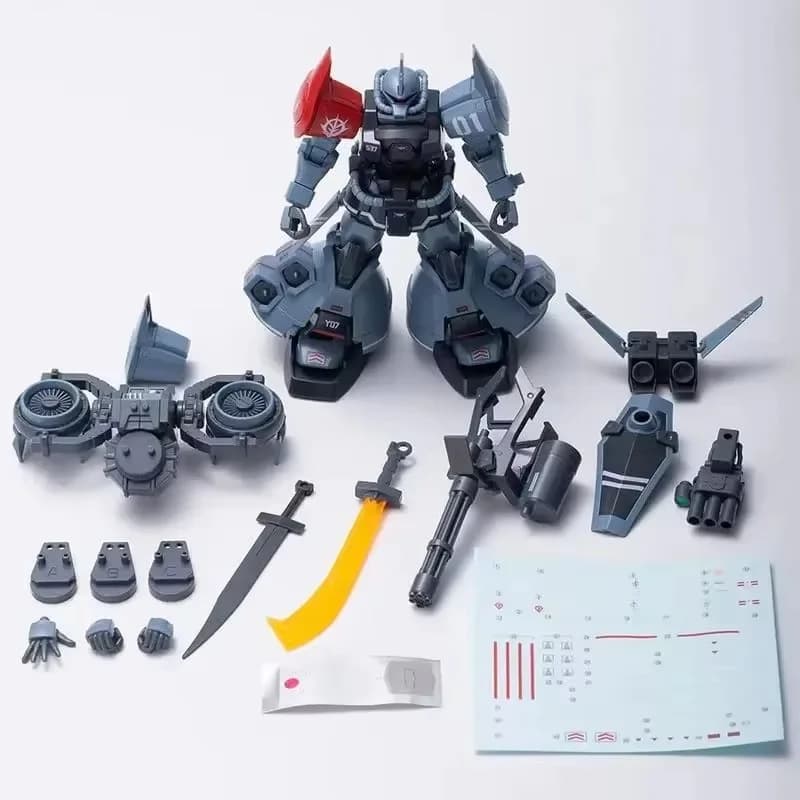 Gouf Flight Type Leader Jungle Color HG 1/144 Kit Modello Mech da Assemblare Action Figure Giocattolo Puzzle per Ragazzi Ornamento da Scrivania Bambola Regalo