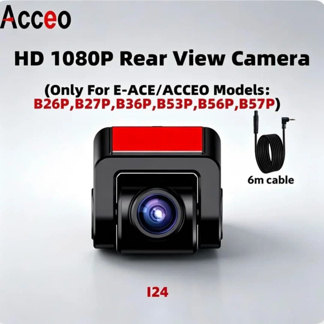 Telecamera posteriore Acceo 1080P HD, compatibile con i modelli di dash cam, con cavo da 6 m per una registrazione posteriore nitida e sicurezza nel parcheggio