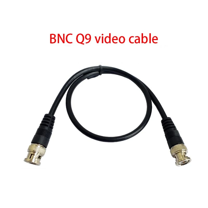 1 cavo video BNC Q9 maschio con connettore a coda di maiale, 75-3 fili con rivestimento in PVC, 0,5 m/1 m/2 m NUOVO