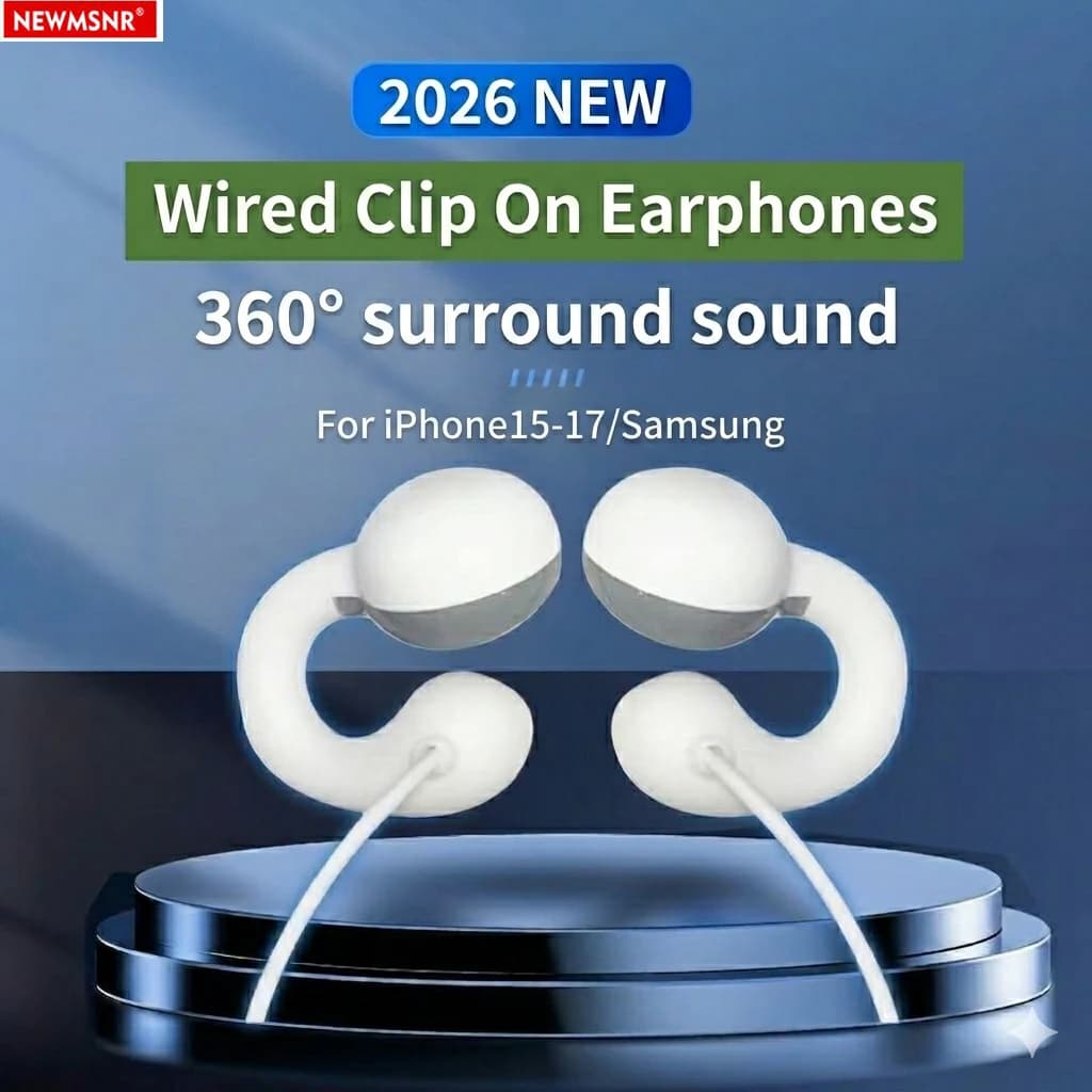 NUOVE Cuffie Cablate con Clip Tipo C e 3.5mm, Auricolari con Audio Surround, Microfono HD per Sport e Gaming, Compatibili con Samsung