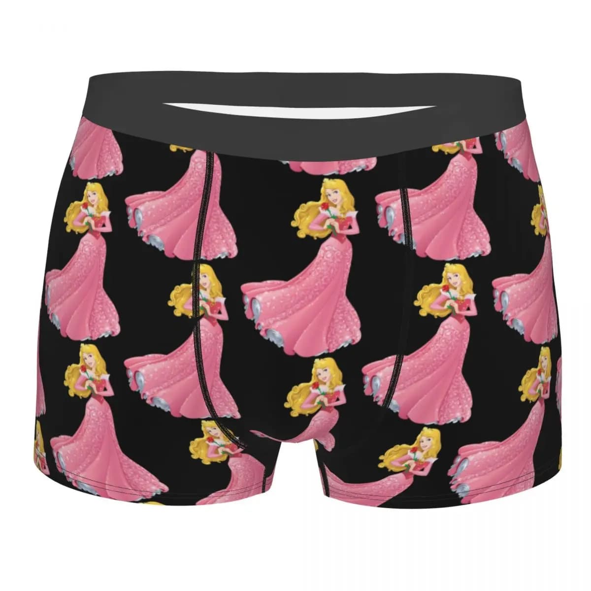 Boxer personalizzati da uomo Maleficent Princess Aurora, slip da uomo, biancheria intima, mutande alla moda