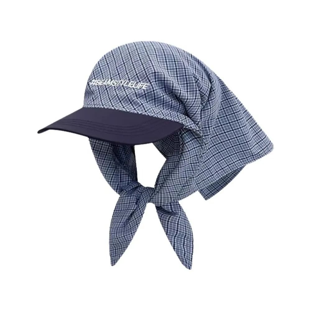 Fashion Korean Style Headscarf Baseball Hat Y2k Hip-hop Strappy Scarf Hat Hair Scarf Hair Band Scarf Baseball Cap Summer