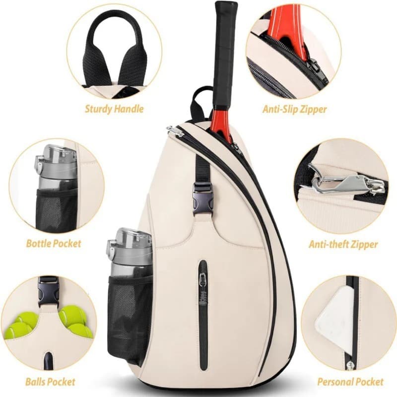 Borsa da tennis Spalla da allenamento all'aperto Nuova racchetta da badminton Sport Pickle-ball Zaino Borsa a tracolla da ciclismo casual alla moda