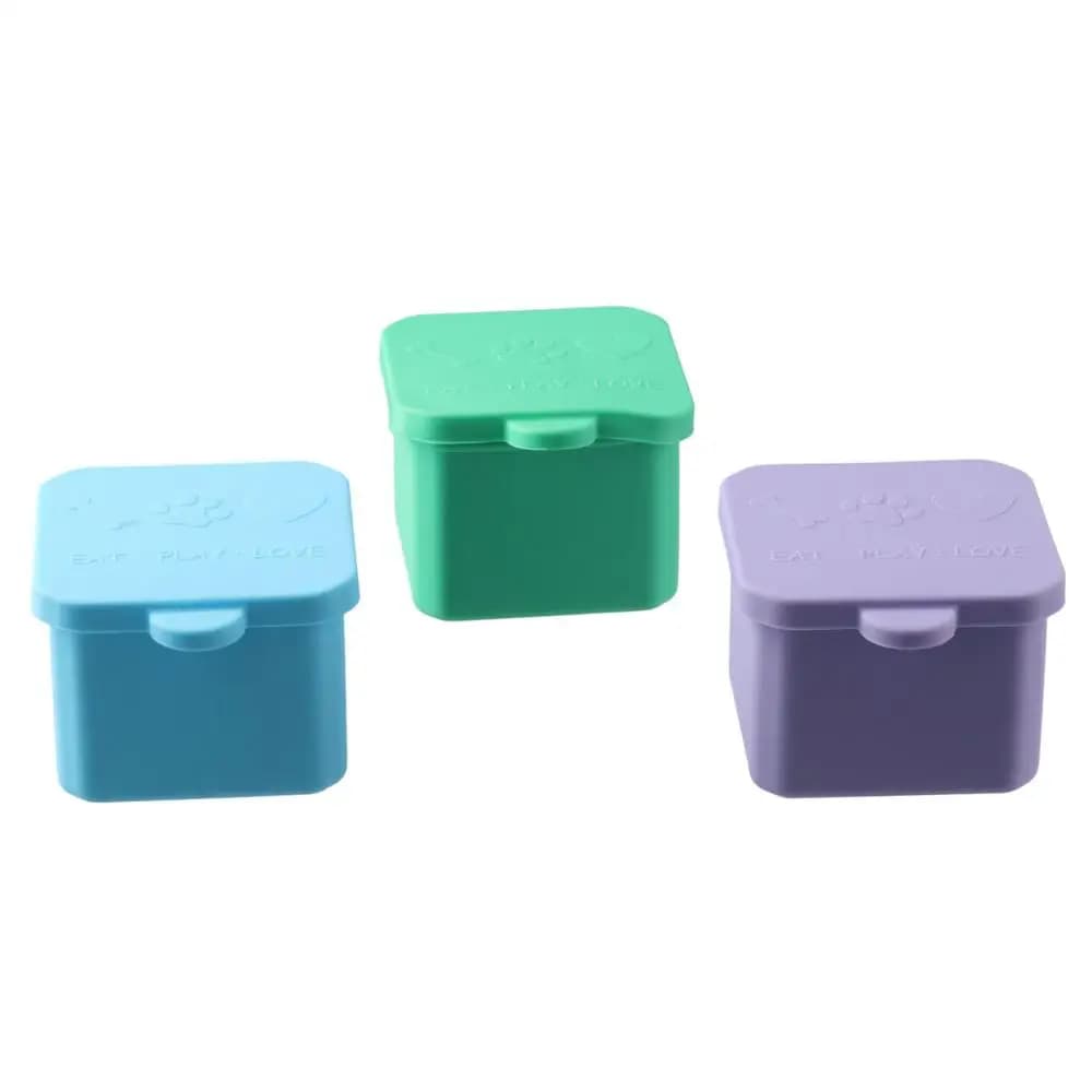 1/3pcs Serviceable Silicone Food Distribution Box Red/Pink/Purple/Green/Orange/Blue 2/4 Inch Snack Containers Sauce Cups Office