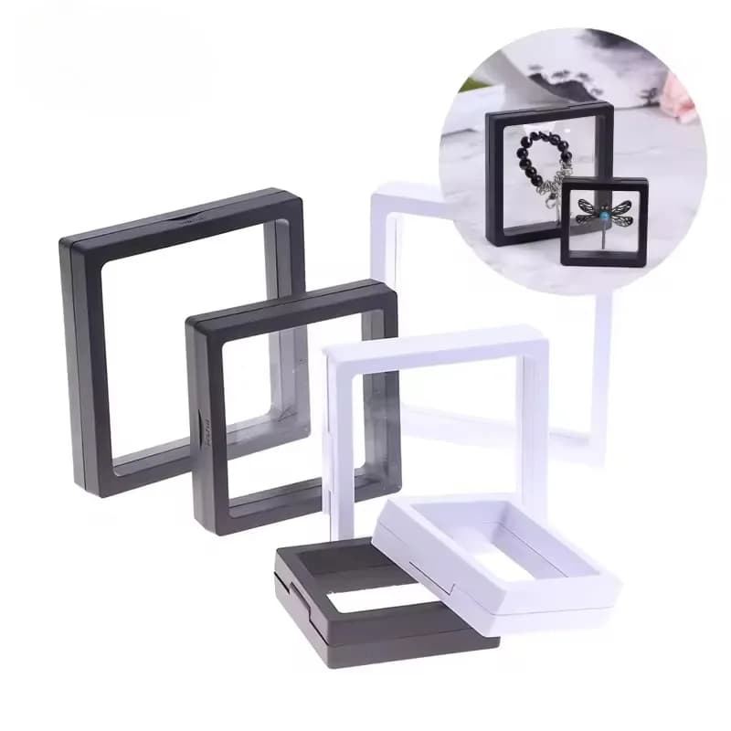 10/20/30PCS PE Pellicola Trasparente Scatole di Gioielli Alla Moda a Prova di Polvere Scatole di Gioielli Multifunzionale Riutilizzabili orecchini gioielli