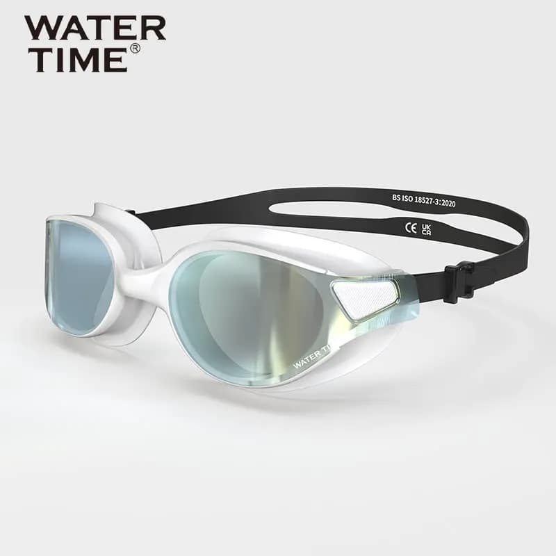 WATERTIME swimming goggles with large frames, high-definition anti-fog feature, professional style, suitable for both men