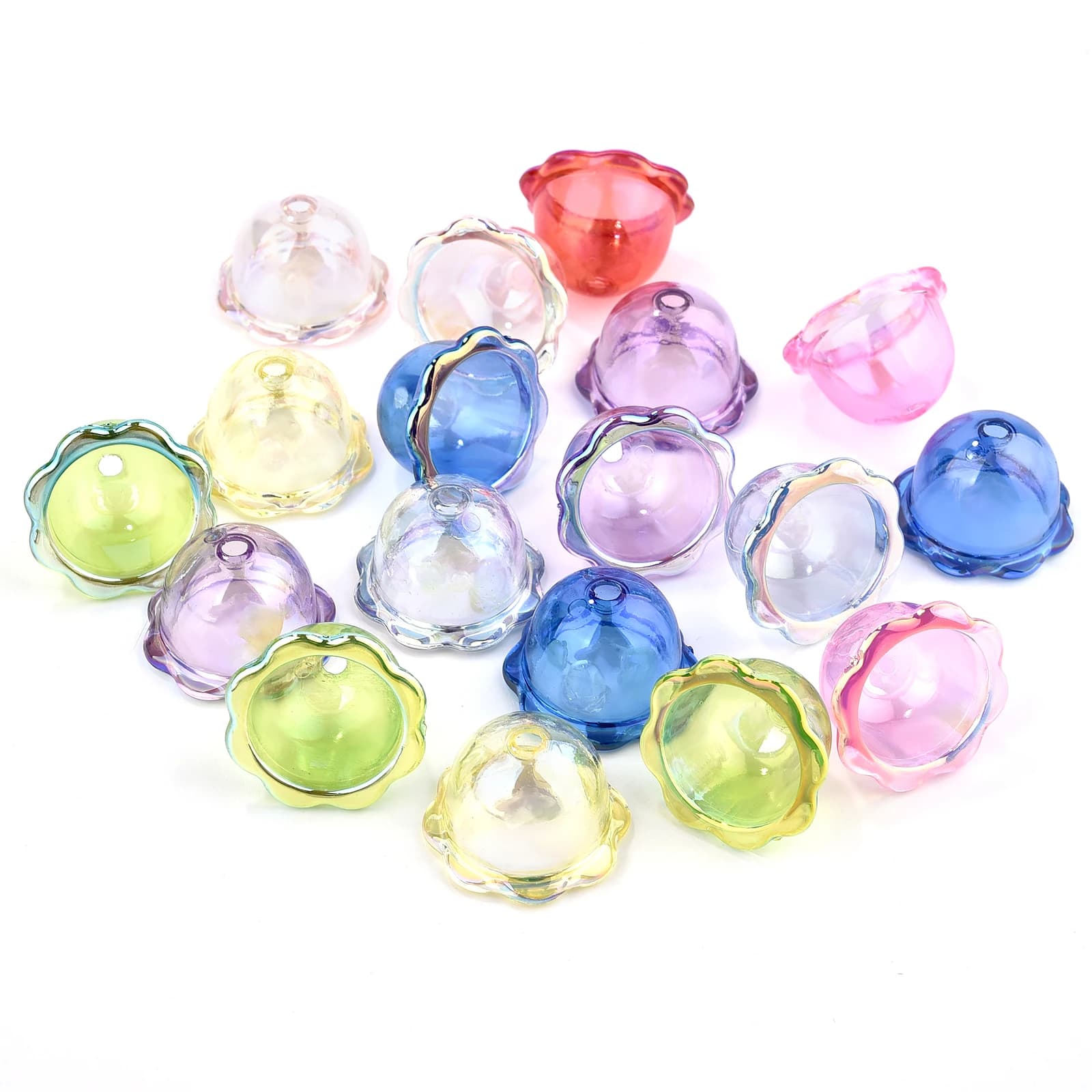 Glitter Campana del vento Distanziatore Medusa Perline Orecchini Bracciale Decorazione fai da te Catena del telefono Creazione di gioielli Accessori Ciondoli fatti a mano