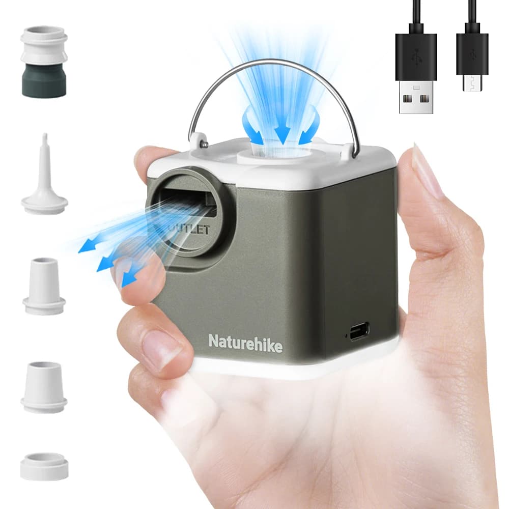 Naturehike Wind-air Outdoor ultraleggero mini pompa gonfiabile multifunzionale campeggio torcia portatile luci ambientali da campeggio