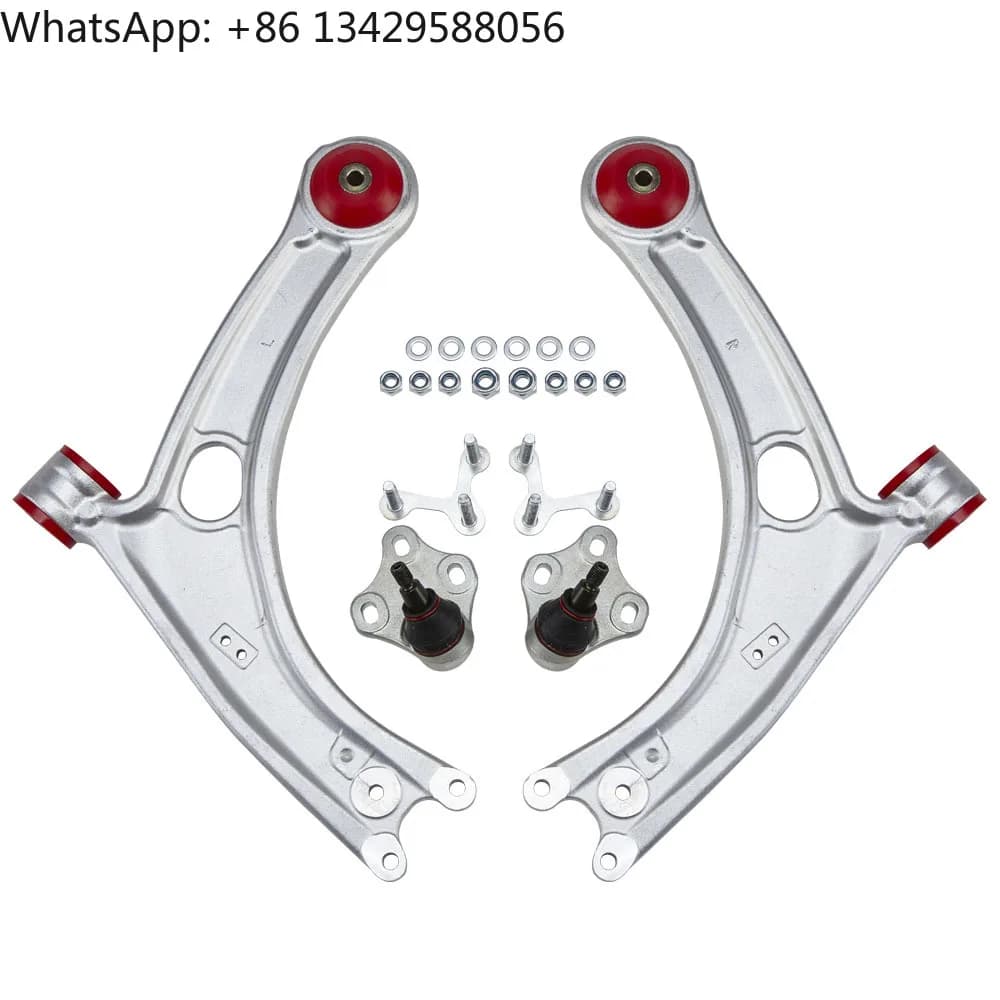Braccio di controllo inferiore anteriore in alluminio di nuova condizione con giunto sferico e boccola per VW Golf MK7