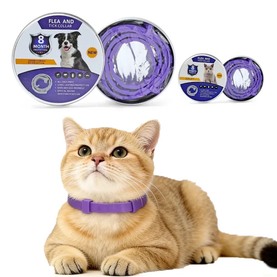 Collari Antiparassitari per Gatti e Cani: Sicuri ed Efficaci, Collari Antiparassitari Esterni per la Rimozione di Vermi, Calmanti per l'Ansia e il Stress dei Gatti