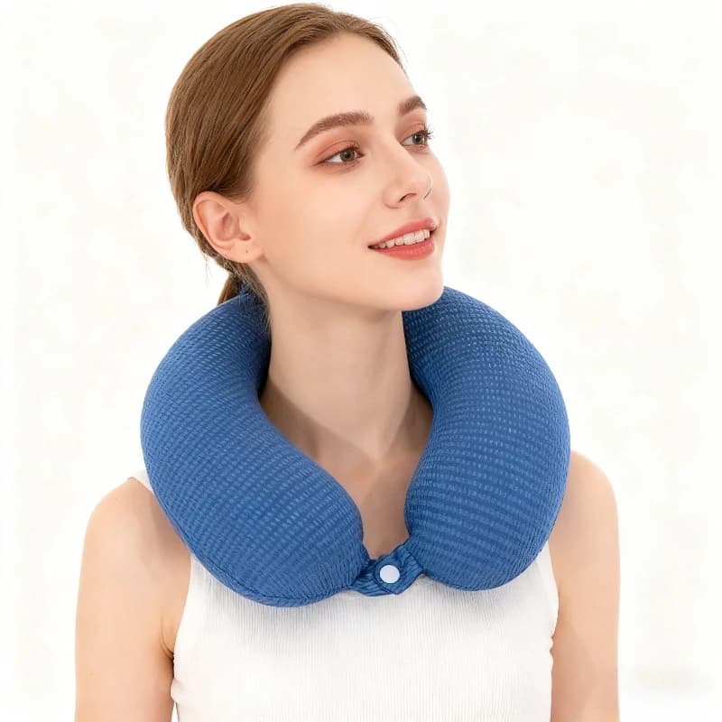 Cuscino rinfrescante a forma di U per il collo con imbottitura, adatto per uffici, case e viaggi; un regalo di Natale e del Ringraziamento.