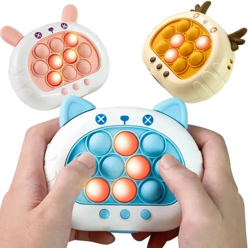 Gioco Elettronico Quick Push Pop, Giocattolo Antistress per Bambini, Regalo Disponibile in 3 Colori