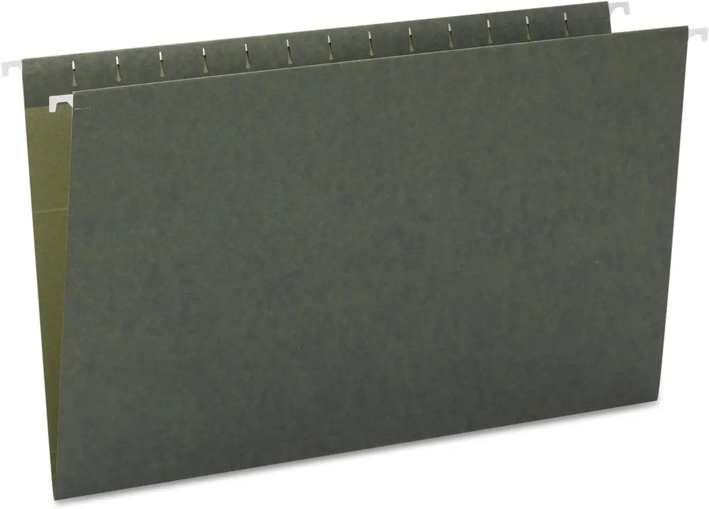 Legal Size Hanging File Folders, Standard Green, 25 Pack, No Tabs, Smooth Glide Rod Tips, Office Organization