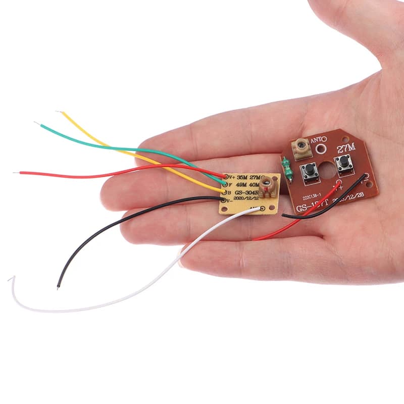 Scheda ricevitore trasmettitore PCB circuito telecomando RC 4CH parti di automobili rc con sistema radio antenna