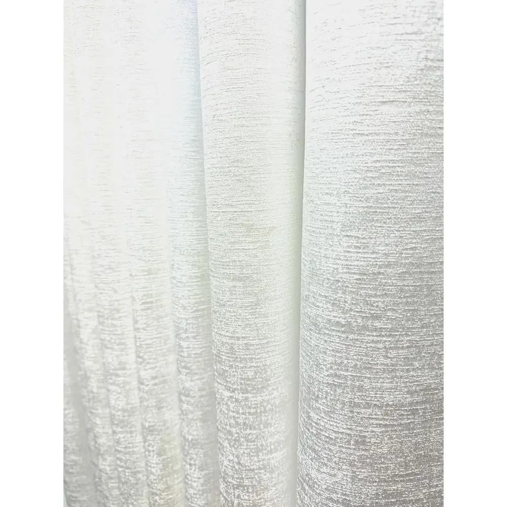 Custom Made Dupioni Silk Curtains 8-24 ft with Two Panels in Pearl White