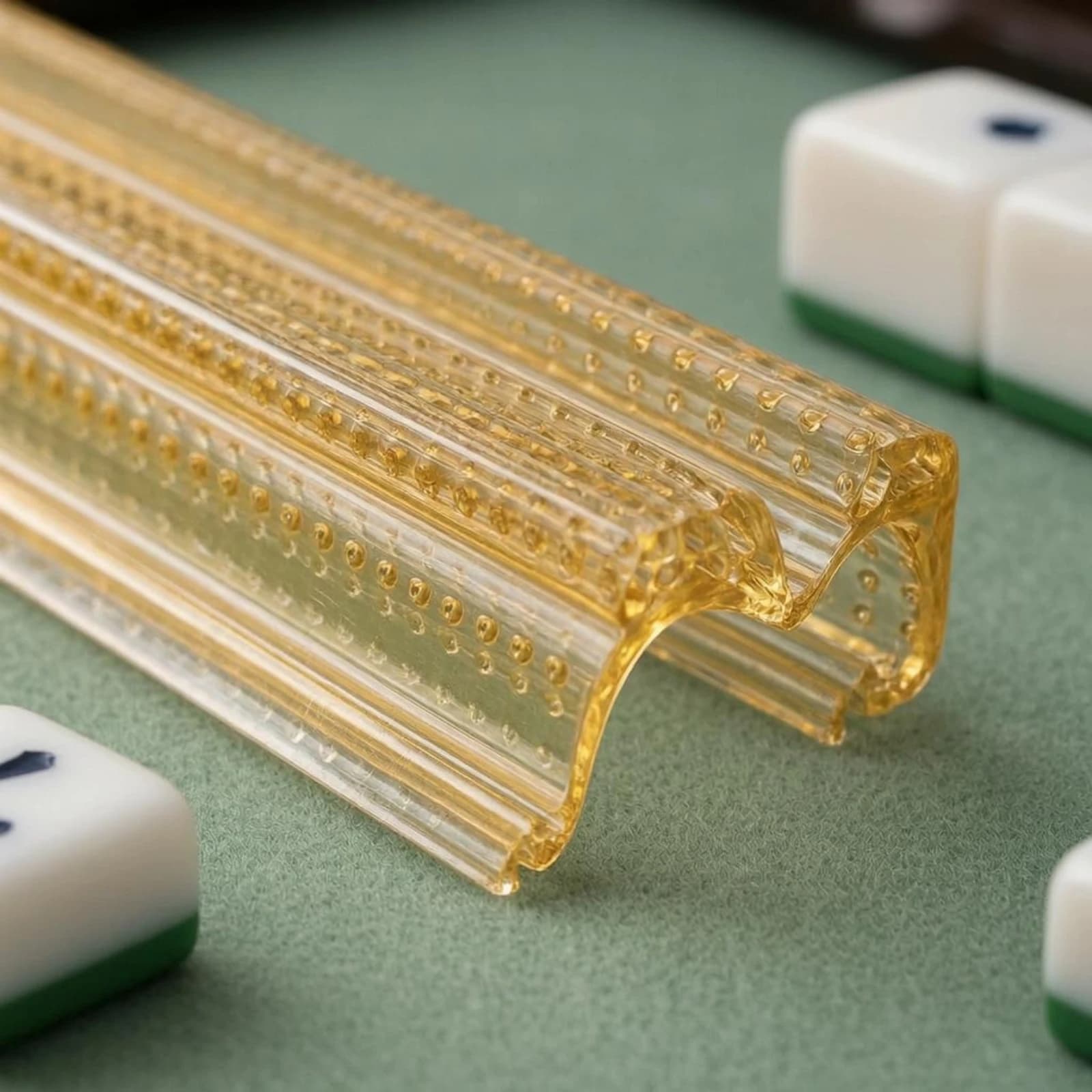 4 Pieces Clear Mahjong Pusher Set Transparent Mahjong Tile Push Stick Game Accessory Long Narrow Easy to Clean