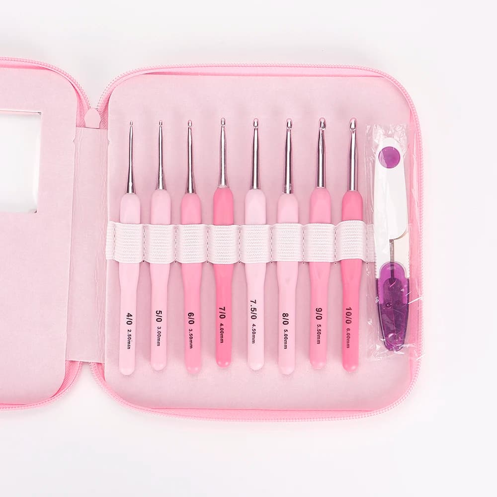 1Set Crochet Hook Tool Set, Single Head Knitting Needles, DIY Weaving Yarn Thread Craftwork Tool, Ideal for Crochet Sweater