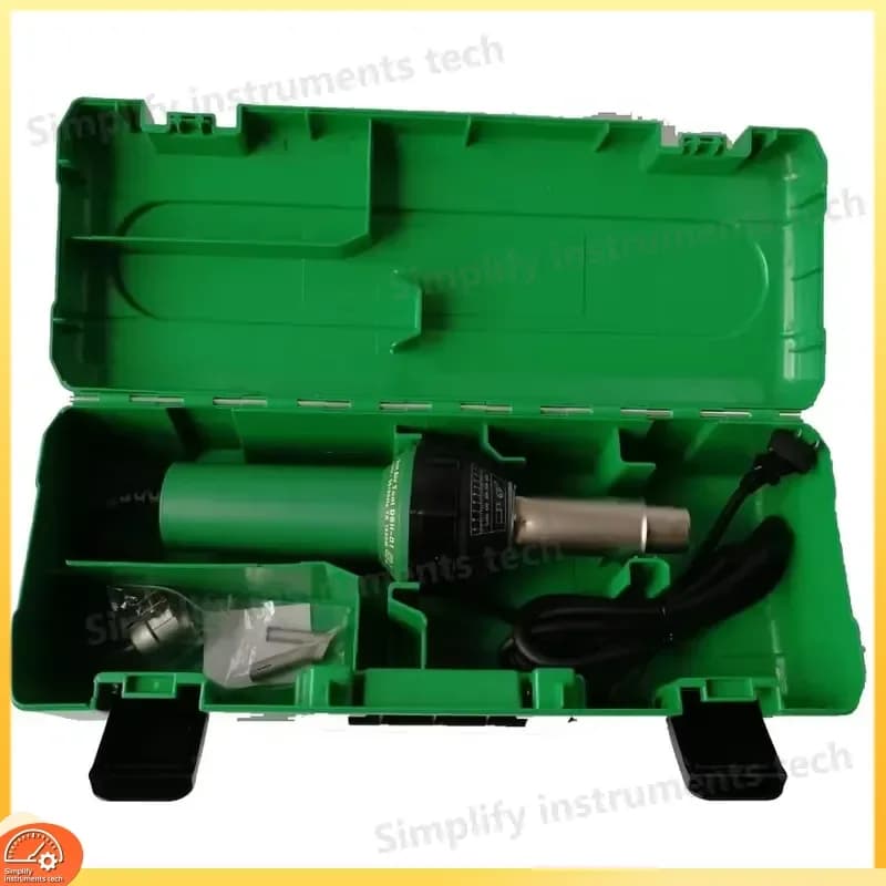 Hot Air Plastic Welder PVC Vinyl Floor Heat Gun Kit with Nozzles Delayed Cooling Professional Welding Tool for Repair DIY