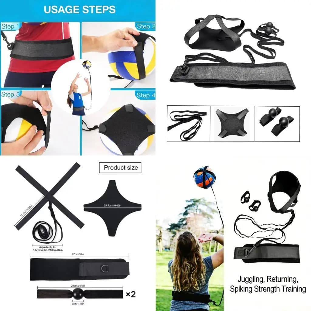 M5TC Dispositivo per corda elastica per allenamento pallavolo per rimbalzi costanti Strumento per praticare pallavolo per da