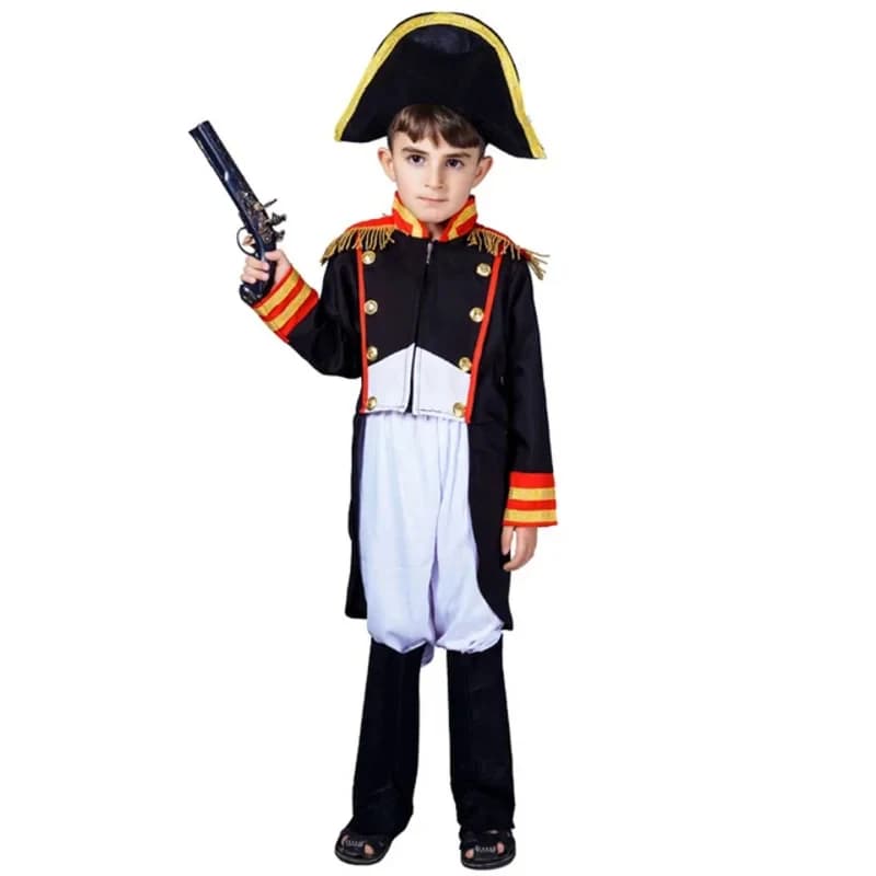 2026 New Boy's Napoleon Costumes Cosplay Purim Party Performance Halloween Costumes for Kids Cosplay Child Napoleon Gener 280G1