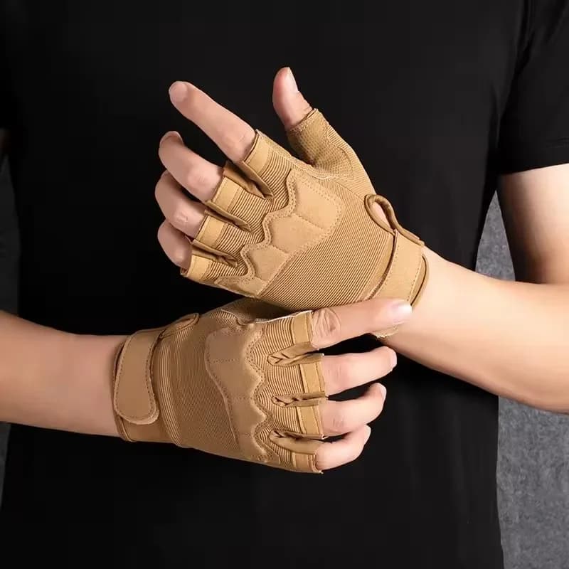 Guanti da allenamento da ciclismo unisex con mezze dita Guanti da fitness tattici resistenti all'usura antiscivolo per uomini e donne