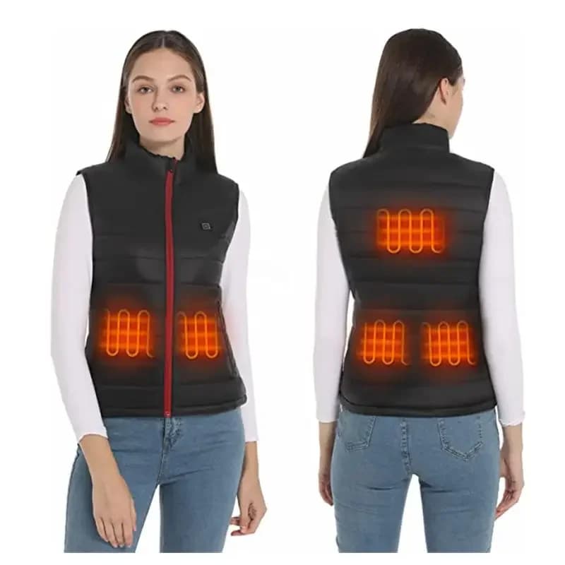 2025 Women's Sportswear Warm Coat Women's heated vest Electric heated jackets Grafen thermal coat USB heating jacket for camping