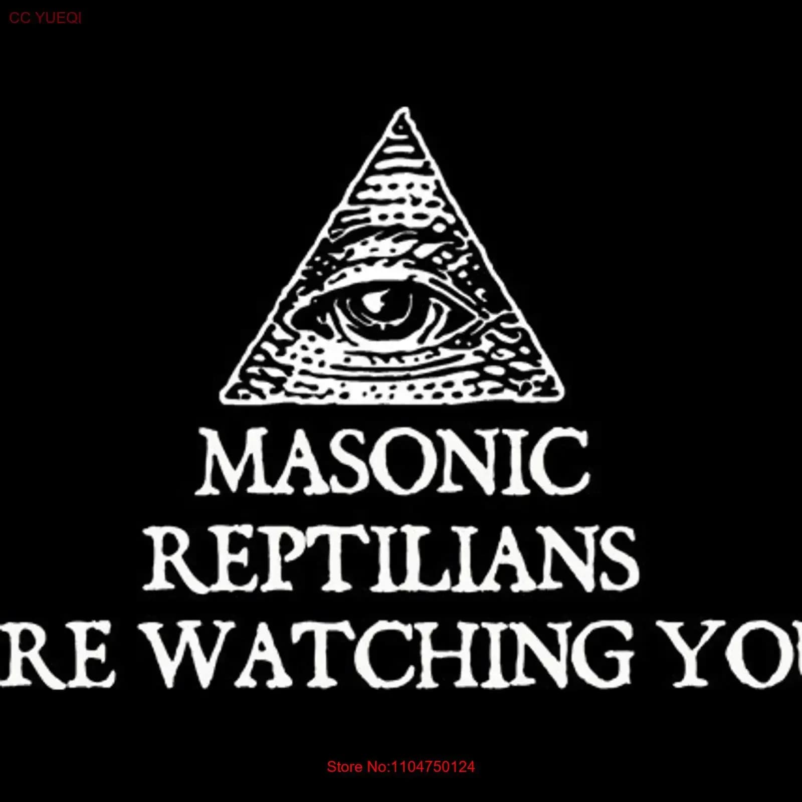 Maglietta Politica Massonica: I Rettili Ti Stanno Osservando - Massoneria, UFO, Alieni - Disponibile anche su Girocollo e Felpe con Cappuccio da Uomo SM 5XL