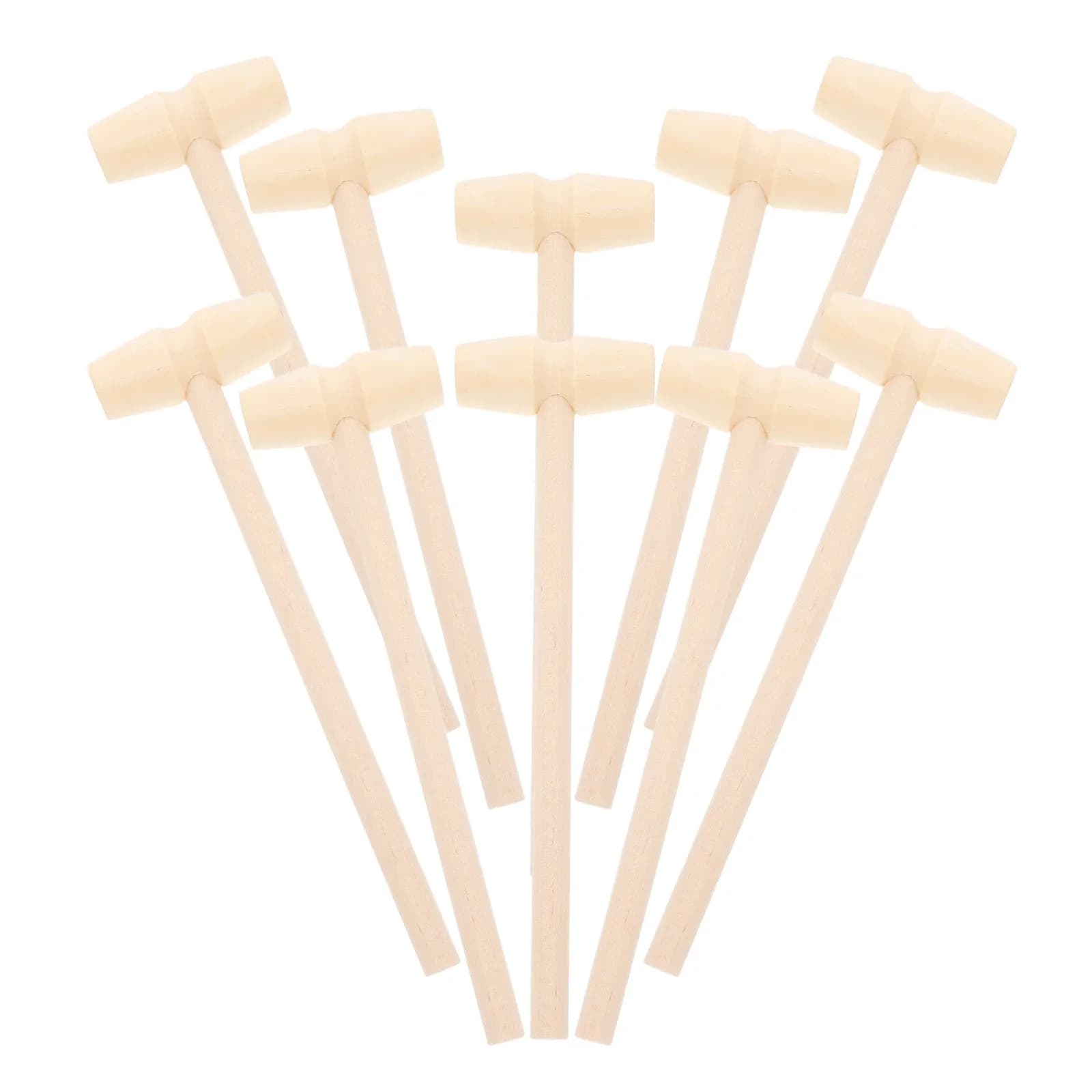 Set di 10 Mini Martelli in Legno, Giocattolo Educativo Sicuro per Bambini, per Colpire e Battere, Regalo per la Coordinazione Occhio-Mano dei Neonati