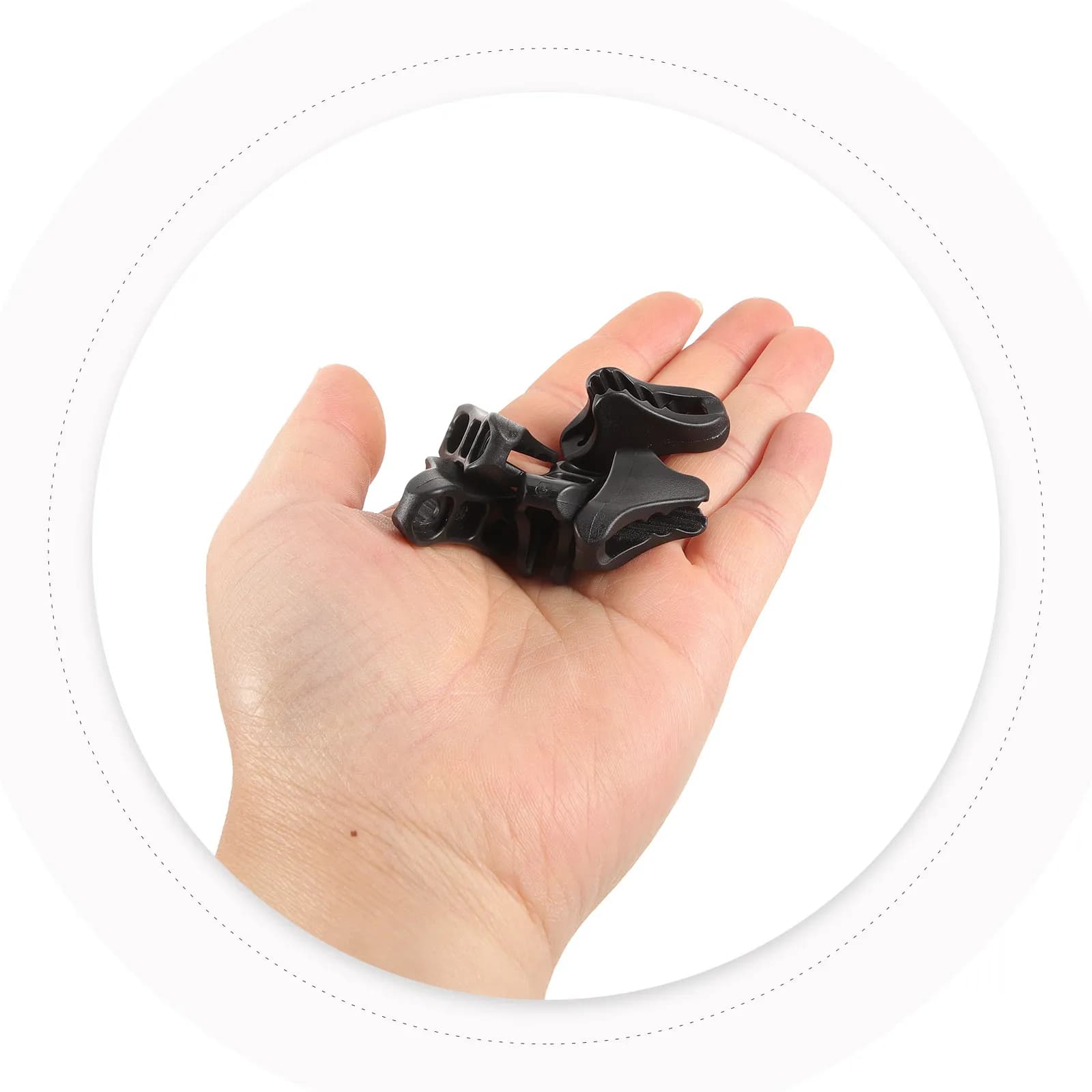 50 Pezzi Regolatori di Corda Multifunzionali in Plastica ad Alta Resistenza per Tende, Fermacorda Portatili Resistenti all'Usura per Campeggio e Uso Esterno