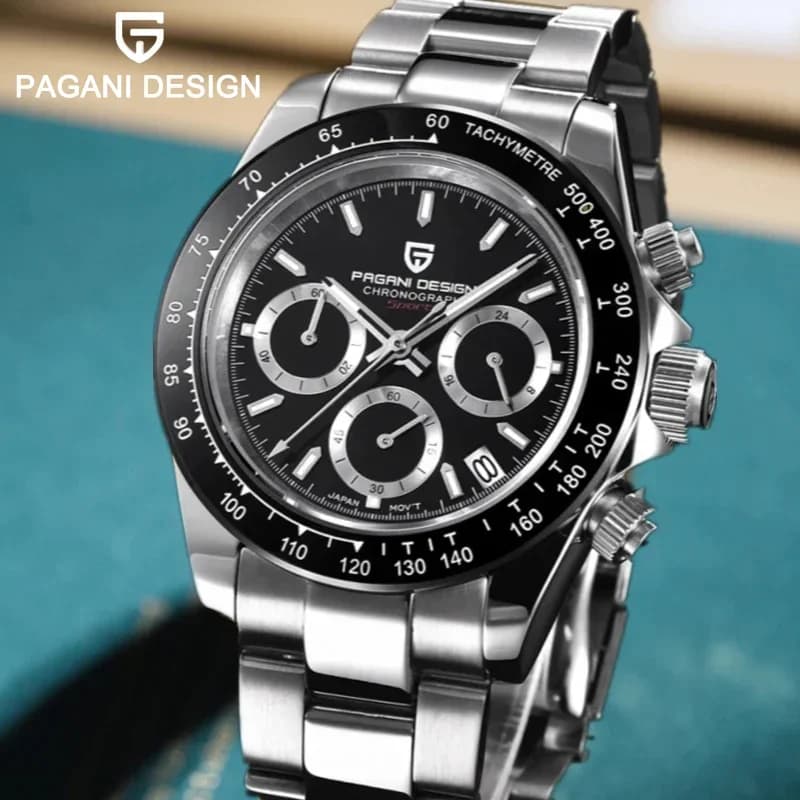 2024 New PAGANI DESIGN PD1644 Luxury Men's Quartz Watch Automatic Wrist Watch Sport 100m Men's Waterproof Chronograph Gift