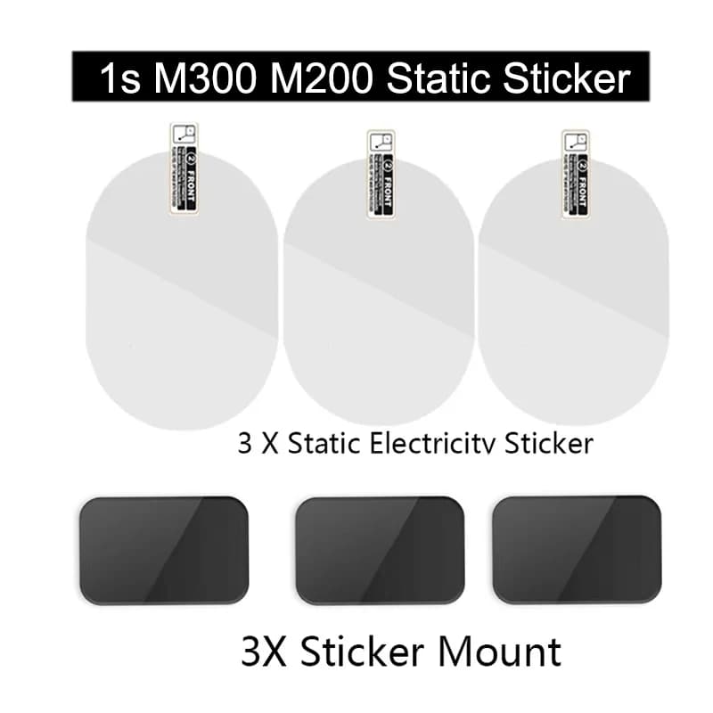 Static stickers for Dash Cam 70mai 1S, static adhesives for 70mai 1S M300 M200, film support 3 pieces
