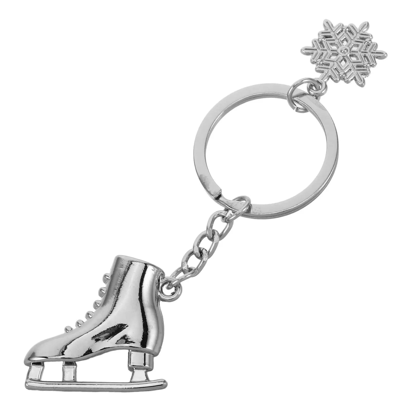 Portachiavi Pattino da Ghiaccio, Ciondolo Realistico a Forma di Mini Pattino per Chiavi e Decorazione Zaino, Regalo per Amanti del Pattinaggio