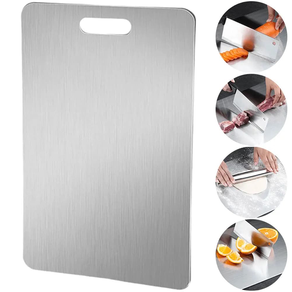 Titanium cutters for kitchen, stainless steel cutter, 304 stainless steel double side cutter for food use