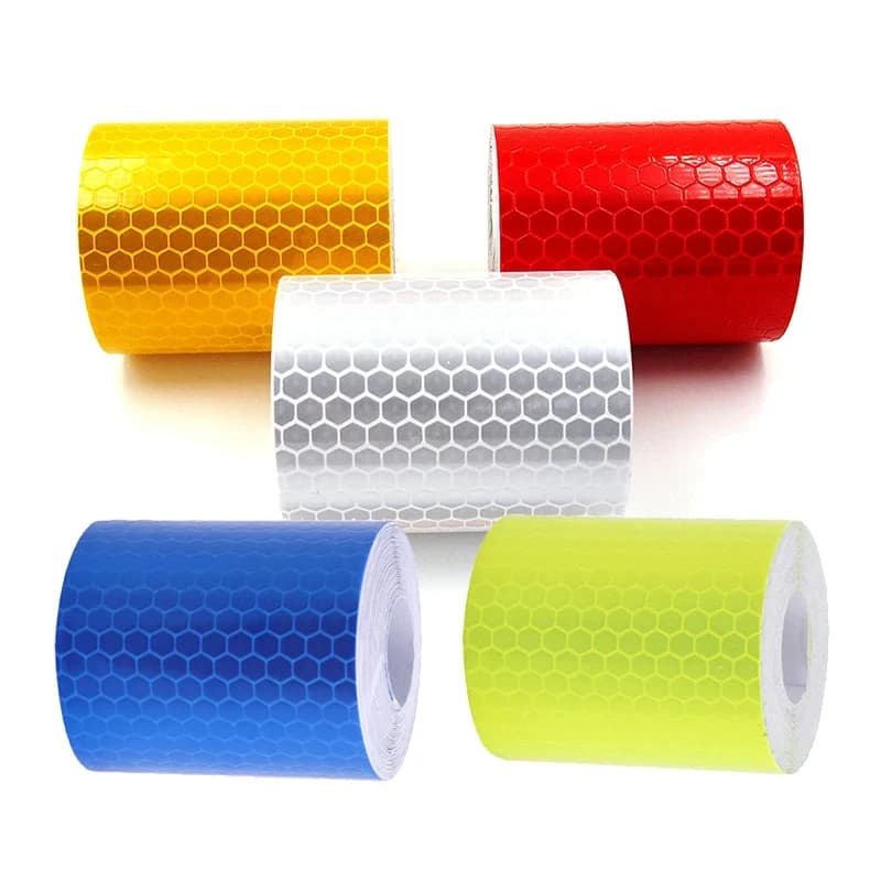 3M/1M Car Reflective Tape Safety Warning Warning Wall For Car Reflector Protective Tape Truck Film Strip Car Motorcycle Wall decal